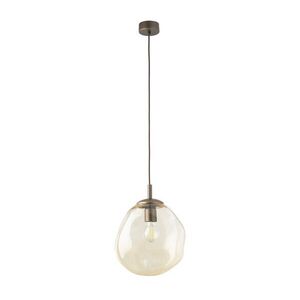 TK Lighting Hnědý závěsný lustr Lava 250mm pro žárovku E27 TK11326 obraz