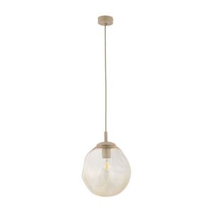 TK Lighting Béžový závěsný lustr Lava 250mm pro žárovku E27 TK11327 obraz