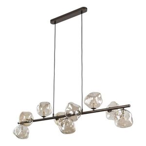 TK Lighting Hnědý závěsný lustr Lava pro žárovku 9x G9 TK11037 obraz