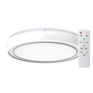 Ecolite Bílé stropní LED svítidlo Duha 385mm 36W+6W RGB+CCT s DO WCJ385-36W/RGBW obraz
