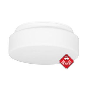 Ecolite Bílé stropní svítidlo Hector kulaté 250mm s pohybovým čidlem pro žárovku E27 W122-BI obraz