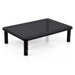 OneConcept Stojan na monitor, kovový, děrovaný vzor, 37x10x24cm(ŠxVxH) obraz