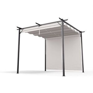 Blumfeldt Pantheon Wall Pergola, nástěnná pergola, 3 x 3 m, práškově lakovaná ocel, odolná vůči povětrnostním vlivům obraz