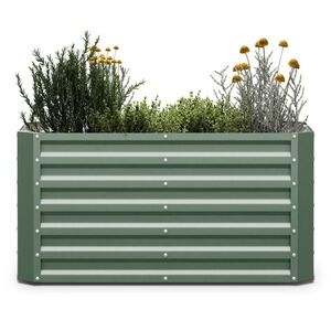 Blumfeldt High Grow Straight vyvýšený záhon 120x60x60 cm ocelový vlnitý plech, snadná montáž, odolný proti korozi a mrazu obraz