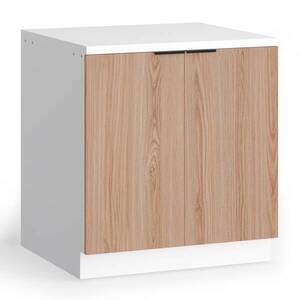 Blumfeldt WoodVista spodní skříňka dřezu, Robustní, Soft-Close závěsy, Hliníkové rukojeti obraz