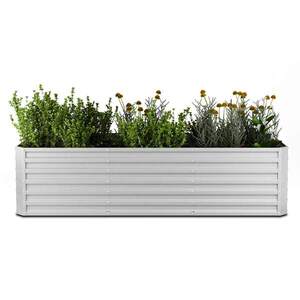 Blumfeldt High Grow Straight vyvýšený záhon | 1 440 l | Ergonomický | Odolný vůči povětrnostním vlivům | Otevřená spodní struktura obraz