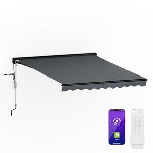 Blumfeldt CloudShade Markýza, Chytré ovládání, UV ochrana, Montáž na zeď obraz