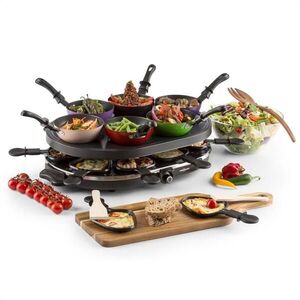 OneConcept Woklette, raclette gril, 1200 W, stolní, pro 6 osob, wok, nepřilnavý obraz