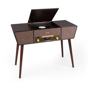 Auna Belle Epoque 1912, retro gramofon, CD, BT, USB, DAB + / FM, hnědý obraz