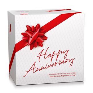 Spielehelden Happy Anniversary Black Edition, karetní hra pro páry, 280 otázek v angličtině, dárková krabička obraz
