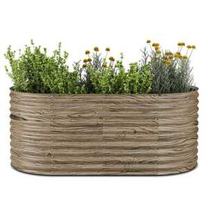Blumfeldt High Grow vyvýšený záhon | 1.169 l | ergonomický | odolný proti povětrnostním vlivům | otevřená spodní struktura | oválný obraz