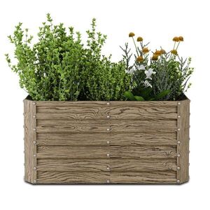 Blumfeldt High Grow Straight vyvýšený záhon, 432 l, ergonomický, dolný vůči povětrnostním vlivům, otevřená základna obraz