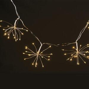 ACA Lighting 300 mini LED ježek, stříbrný měďený kabel, IP44, 4, 2m+1m X073001423 obraz