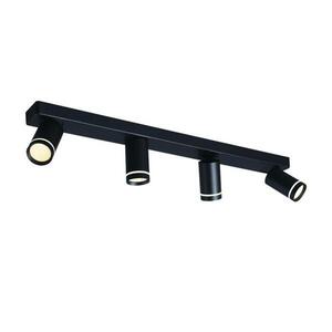 ACA Lighting nástěnné a stropní svítidlo 4XGU10 DIVINO černá hliník IP20 76X7X13, 5CM RA3634SBK obraz