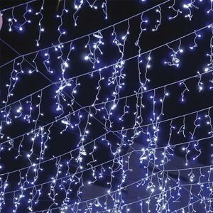 ACA Lighting Vánoční osvětlení LED krápník 144 LED studená bílá vč. napájení s efekty IP44 300x60cm čirý kabel X08144224 obraz