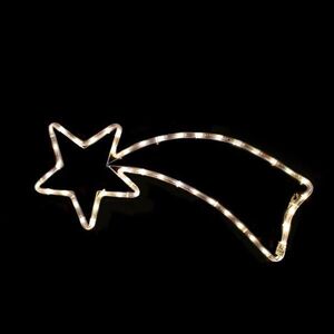 ACA Lighting Vánoční venkovní dekorace kometa, 48 LED 2m hadice, teplá bílá, s efekty, IP20 68x29cm, 1.5m napájecí kabel X081817117 obraz