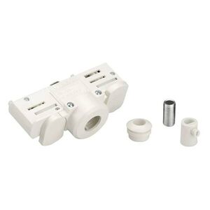 BIG WHITE SLV ADAPTÉR závěsného SVÍTIDLA pro vysokonapěťovou 3fázovou proudovou sběrnici, dopravní bílá, vč. montážního příslušenství 1001542 obraz