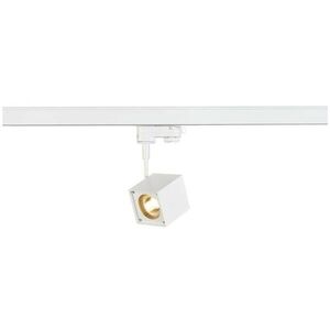 BIG WHITE SLV ALTRA DICE, bodové svítidlo pro vysokonapěťovou 3fázovou proudovou sběrnici, QPAR51, hranaté, bílé, max. 50 W, vč. 3fá obraz