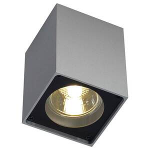BIG WHITE SLV ALTRA DICE, stropní svítidlo, QPAR51, hranaté, stříbrošedé/černé, max. 35 W 151514 obraz