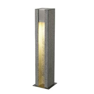 BIG WHITE SLV ARROCK SLOT, venkovní stojací lampa, LED GU10 51 mm, IP44, hranatá, sůl a pepř, žula, 4 W LED 231440 obraz