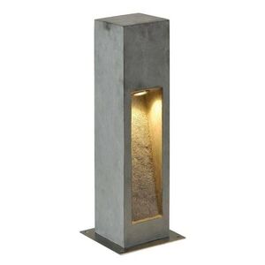 BIG WHITE SLV ARROCK STONE, venkovní stojací lampa, LED, 3000K, hranatá, šedý kámen, D/Š/V 12/12/50 cm, max. 6 W 231370 obraz