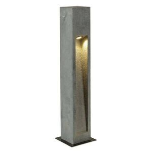 BIG WHITE SLV ARROCK STONE, venkovní stojací lampa, LED, 3000K, hranatá, šedý kámen, D/Š/V 12/12/75 cm, max. 6 W 231371 obraz