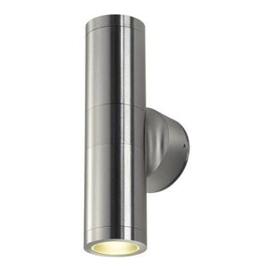 BIG WHITE SLV ASTINA, venkovní nástěnné svítidlo, TCR50-SE, IP44, kulaté, up/down, kartáčovaný Al, max. 44 W 228776 obraz