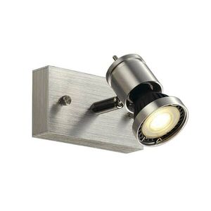 BIG WHITE SLV ASTO 1, nástěnné a stropní svítidlo, jedna žárovka, QPAR51, kartáčovaný Al, max. 75 W 147441 obraz