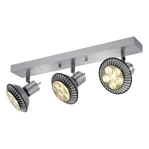 BIG WHITE SLV ASTO 3, nástěnné a stropní svítidlo, tři žárovky, QPAR51, kartáčovaný Al, max. 225 W 147443 obraz