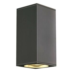 BIG WHITE SLV BIG THEO, venkovní nástěnné svítidlo, QPAR111, IP44, hranaté, up/down, antracit, max. 150 W 229575 obraz
