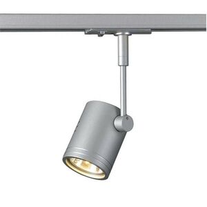 BIG WHITE SLV BIMA 1, bodové svítidlo pro vysokonapěťovou 1fázovou proudovou sběrnici, jedna žárovka, QPAR51, stříbrošedé, max. 50 W obraz