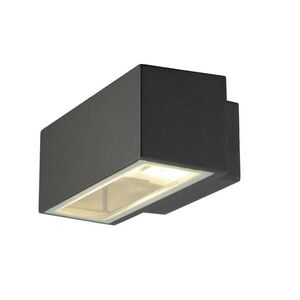 BIG WHITE SLV BOX, venkovní nástěnné svítidlo, QT-DE12, IP44, hranaté, up/down, antracit, max. 80 W 232485 obraz