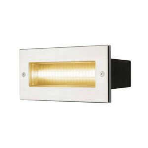BIG WHITE SLV BRICK, venkovní nástěnné vestavné svítidlo, LED, 3000K, nerezová ocel, IP67, 230 V, 950 lm, 10 W 233650 obraz