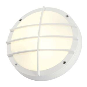 BIG WHITE SLV BULAN GRID, venkovní nástěnné a stropní svítidlo, TC-TSE, IP44, kulaté, bílé, max. 50 W 229081 obraz