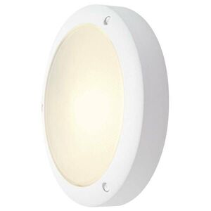 BIG WHITE SLV BULAN, venkovní nástěnné a stropní svítidlo, C35, IP44, kulaté, bílé, satinované sklo, max. 60 W 229071 obraz