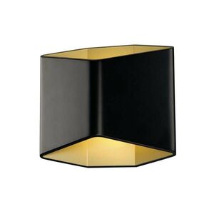BIG WHITE SLV CARISO WL-2, nástěnné svítidlo, LED, 3000K, černé/mosaz, 11 W 151710 obraz