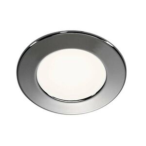 BIG WHITE SLV DL 126, vestavné svítidlo, LED SMD, 3000K, kulaté, chrom, max. 3 W, vč. listových pružin 112222 obraz