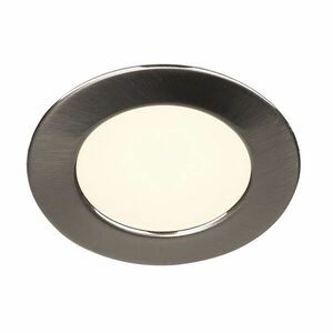 BIG WHITE SLV DL 126, vestavné svítidlo, LED, 2700K, kulaté, kartáčovaný kov, 2, 8 W 112165 obraz