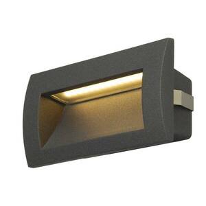 BIG WHITE SLV DOWNUNDER OUT LED M, venkovní nástěnné vestavné svítidlo, LED, 3000K, antracit 233625 obraz