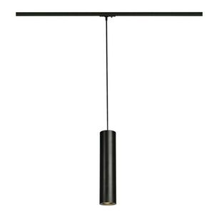 BIG WHITE SLV ENOLA_B, závěsné svítidlo pro vysokonapěťovou 1fázovou proudovou sběrnici, QPAR51, černé, max. 50 W, vč. 1fázového ada obraz