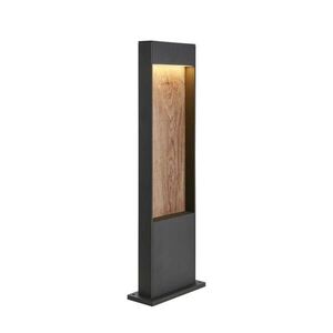 BIG WHITE SLV FLATT POLE 65 Outdoor, stojací LED svítidlo, 3000K, IP65, antracitové/hnědé 1002957 obraz