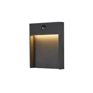 BIG WHITE SLV FLATT SENSOR Outdoor, nástěnné LED svítidlo, 3000K, IP65, antracitové 1002954 obraz