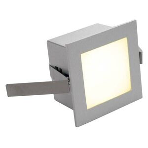 BIG WHITE SLV FRAME BASIC, vestavné svítidlo, LED, 3000K, hranaté, stříbrošedé, vč. listových pružin 111262 obraz