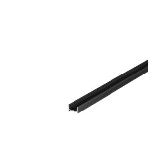 BIG WHITE SLV GRAZIA 20, profil na stěnu, LED, plochý, drážkovaný, 3m, černý 1000507 obraz