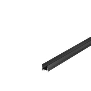 BIG WHITE SLV GRAZIA 20, profil na stěnu, LED, standard, drážkovaný, 3m, černý 1000516 obraz