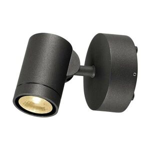 BIG WHITE SLV HELIA, venkovní nástěnné svítidlo, jedna žárovka, LED, 3000K, IP55, antracit, otočné, 8 W 233245 obraz