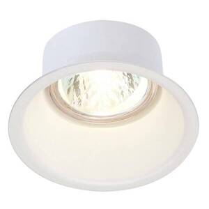 BIG WHITE SLV HORN 1, vestavné svítidlo, QPAR51, jedna žárovka, kulaté, bílé matné, max. 50 W, vč. upínacích pružin 112911 obraz
