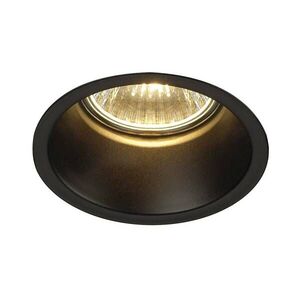 BIG WHITE SLV HORN 1, vestavné svítidlo, QPAR51, jedna žárovka, kulaté, černé matné, max. 50 W, vč. upínacích pružin 112910 obraz