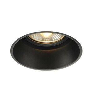 BIG WHITE SLV HORN-T, vestavné svítidlo, QPAR111, kulaté, černé, max. 75 W 113170 obraz