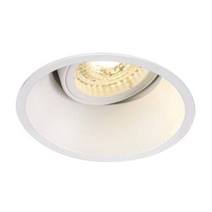 BIG WHITE SLV HORN-T, vestavné svítidlo, QPAR51, kulaté, bílé matné, výkyvné, max. 50 W, vč. upínacích pružin 113141 obraz